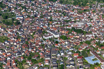 City hall in Malsch in the state Baden-Wuerttemberg, Germany