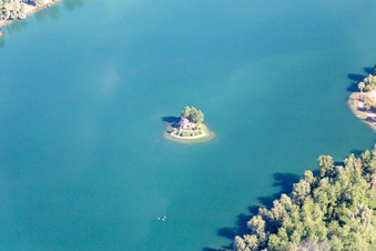 Aerial photograpy of Gold Channel in Steinmauern in the state Baden-Wuerttemberg, Germany