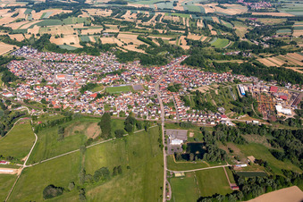 Mothern in the state Bas-Rhin, France out of the air