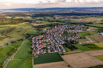 Aerial view of District Beuren an der Aach in Singen in the state Baden-Wuerttemberg, Germany