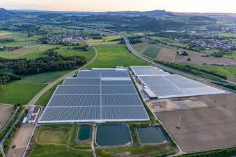 Aerial view of Reichenau Gardeners' Settlement in Beuren an der Aach in the district Beuren an der Aach in Singen in the state Baden-Wuerttemberg, Germany