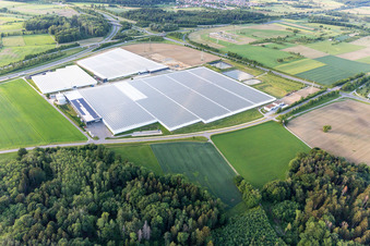 Oblique view of Reichenau Gardeners' Settlement in Beuren an der Aach in the district Beuren an der Aach in Singen in the state Baden-Wuerttemberg, Germany