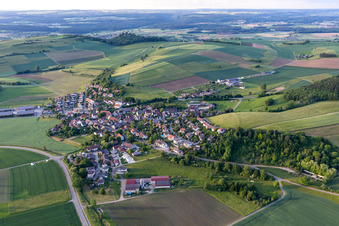 Village view from the south in the district Duchtlingen in Hilzingen in the state Baden-Wuerttemberg, Germany
