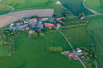 Aerial photograpy of District Gallmannsweil in Mühlingen in the state Baden-Wuerttemberg, Germany