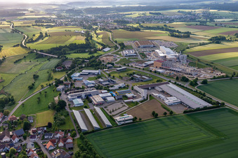 Northern Lake Constance Industrial Park with best wood SCHNEIDER® GmbH and SCHAKO KG in the district Heudorf in Meßkirch in the state Baden-Wuerttemberg, Germany