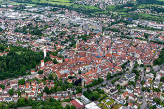 Historic Old Town in Ravensburg in the state Baden-Wuerttemberg, Germany