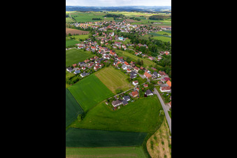 Aerial photograpy of District Herdwangen in Herdwangen-Schönach in the state Baden-Wuerttemberg, Germany