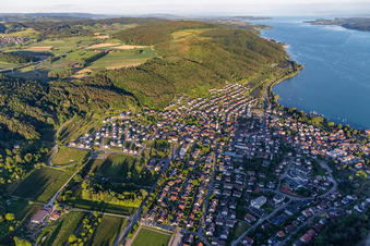 Aerial view of District Ludwigshafen in Bodman-Ludwigshafen in the state Baden-Wuerttemberg, Germany