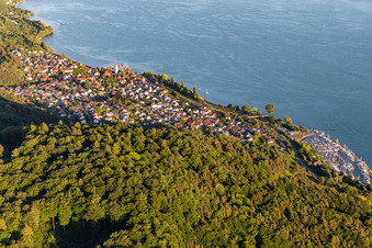 Aerial view of Sipplingen in the state Baden-Wuerttemberg, Germany