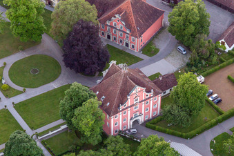 Oblique view of School Castle Salem in the district Stefansfeld in Salem in the state Baden-Wuerttemberg, Germany