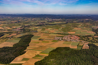Southern Palatinate Panorama Dierbachchtal in Steinweiler in the state Rhineland-Palatinate, Germany