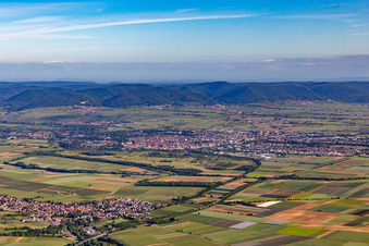 Insheim in the state Rhineland-Palatinate, Germany seen from above