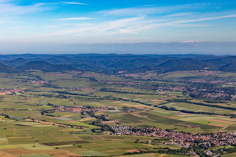 Impflingen in the state Rhineland-Palatinate, Germany from above
