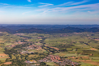 Southern Palatinate Panorama Klingbachtal in the district Billigheim in Billigheim-Ingenheim in the state Rhineland-Palatinate, Germany