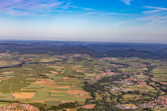 Southern Palatinate Panorama Klingbachtal in the district Mühlhofen in Billigheim-Ingenheim in the state Rhineland-Palatinate, Germany