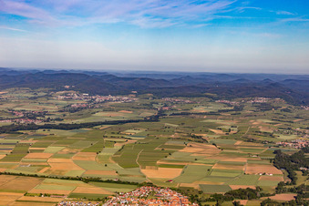 Southern Palatinate Panorama Horbachtal in Steinweiler in the state Rhineland-Palatinate, Germany