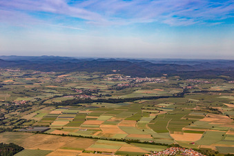 Southern Palatinate Panorama Horbachtal in Barbelroth in the state Rhineland-Palatinate, Germany