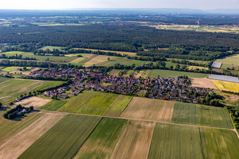 Aerial view of Herxheimweyher in the state Rhineland-Palatinate, Germany