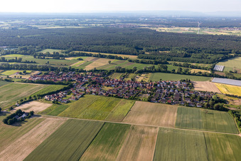 Aerial photograpy of Herxheimweyher in the state Rhineland-Palatinate, Germany