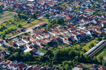 Bachgasse in Rülzheim in the state Rhineland-Palatinate, Germany