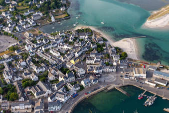 Aerial photograpy of Plobannalec-Lesconil in the state Finistere, France