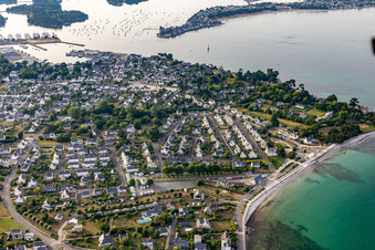 Aerial view of Loctudy in the state Finistere, France