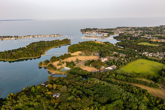 Aerial photograpy of The Domaine de Loctudy in Loctudy in the state Finistere, France