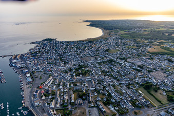 Aerial photograpy of Guilvinec in the state Finistere, France