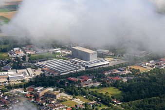 Aerial view of Einhell Germany AG in Landau an der Isar in the state Bavaria, Germany