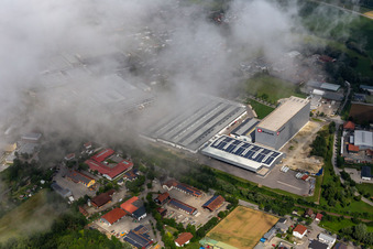 Aerial photograpy of Einhell Germany AG in Landau an der Isar in the state Bavaria, Germany
