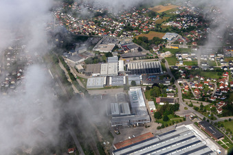 Straubinger Straße/Lindenstraße commercial area in Landau an der Isar in the state Bavaria, Germany