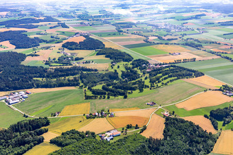 Aerial photograpy of Golf Club Schloßberg eV in the district Altersberg in Reisbach in the state Bavaria, Germany