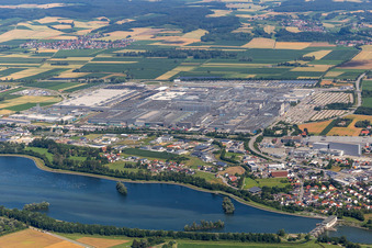 BMW Plant 2.40 on the Isar in the district Höfen in Dingolfing in the state Bavaria, Germany
