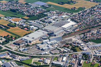 Goben I industrial park with BMW plant 2.2 in the district Höll in Dingolfing in the state Bavaria, Germany
