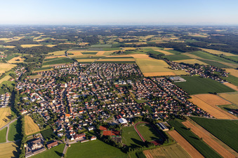 Oblique view of Reisbach in the state Bavaria, Germany