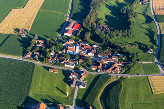 Aerial photograpy of District Jägerndorf in Arnstorf in the state Bavaria, Germany