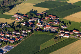 Aerial photograpy of District Hainberg in Arnstorf in the state Bavaria, Germany