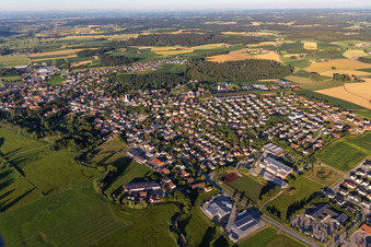 Aerial photograpy of Arnstorf in the state Bavaria, Germany