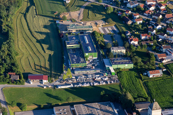 Aerial view of Pröckl GmbH in Arnstorf in the state Bavaria, Germany