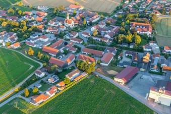 Town center in Buchhofen in the state Bavaria, Germany