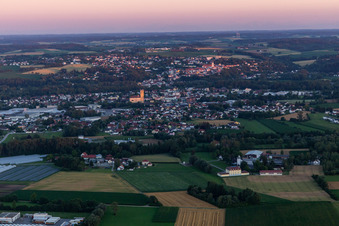 Landau an der Isar in the state Bavaria, Germany out of the air