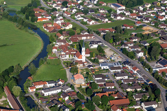 St. Giles in Aham in the state Bavaria, Germany
