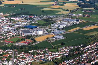 Industrial area Urbanstr in Vilsbiburg in the state Bavaria, Germany