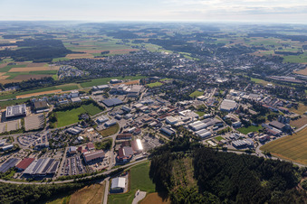 Landshuter Straße industrial area in Vilsbiburg in the state Bavaria, Germany