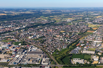 Landshut in the state Bavaria, Germany out of the air