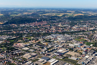 Landshut in the state Bavaria, Germany seen from above