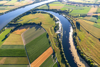 Öberau Danube Loop in the district Unterzeitldorn in Straubing in the state Bavaria, Germany