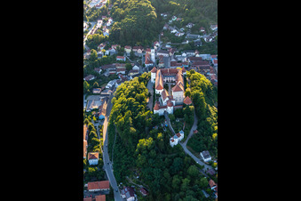 Oblique view of Pro Seniore Schloss Wörth in the district Hungersdorf in Wörth an der Donau in the state Bavaria, Germany