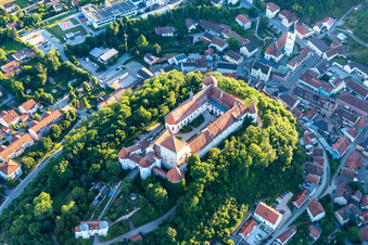 Pro Seniore Schloss Wörth in the district Hungersdorf in Wörth an der Donau in the state Bavaria, Germany seen from above