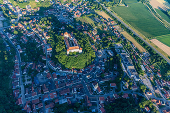 Aerial photograpy of District Hungersdorf in Wörth an der Donau in the state Bavaria, Germany